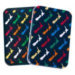 Tin Playing Cards Multi Coloured Map