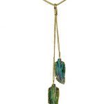 Paua Twin Feather Necklace