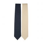 2pc Silk Tie Set Diamond Check