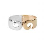 2 Tone Koru Hinge Bangle