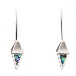 Delicate Paua Triangle Earrings