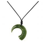 Jade New Moon Pendant Necklace