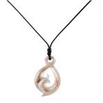Mother of Pearl Twist Pendant Necklace