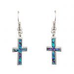 Paua Cross Earrings