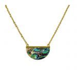 Paua Half Disc Necklace