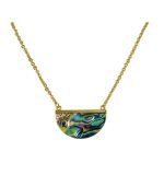 Paua Half Disc Necklace