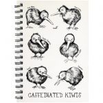Caffeinated Kiwis Spiral Notebook