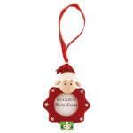 Clay Sheep Frame Tree Decoration
