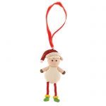 Clay Sheep With Hanging Legs Tree Decoration