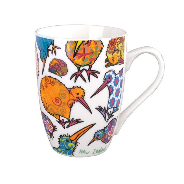 Kaleidoscope Kiwi Coffee Cup