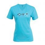 Kiwi Koru Hearts Ladies Tee