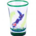 Map and Fern Curved Shot Glass