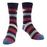 Merino Kiwi Block Stripe Socks