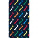 Multi Map Microfibre Beach Towel