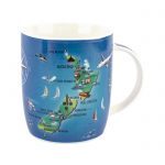 NZ Map Coffee Mug NZ Collection