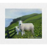 Sheep Grazing Canvas Print