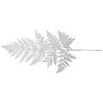 Spray Fern Silver Glitter