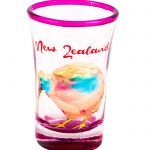 Watercolour Kiwi Curved Shot Glass