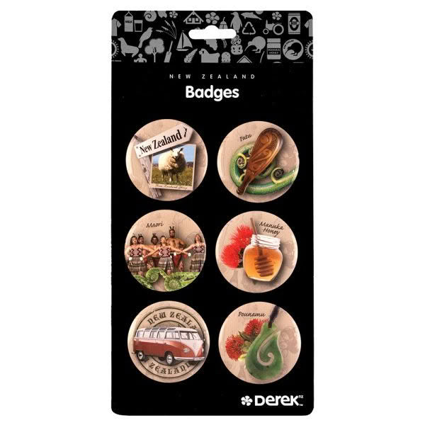 Destination New Zealand Badge Pack