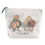 Quilted Kiwi Cosmetic Bag White Medium