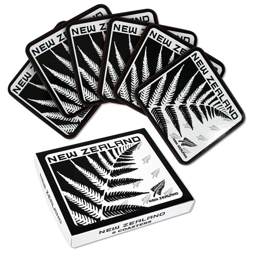 DC011 New Zealand Fern Set_Web NZ Fern Coasters Set - Image 1