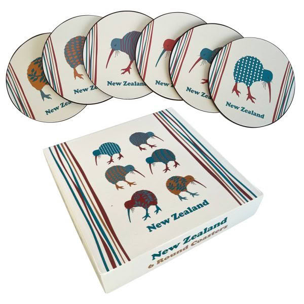 Carnival Kiwi Round Coasters