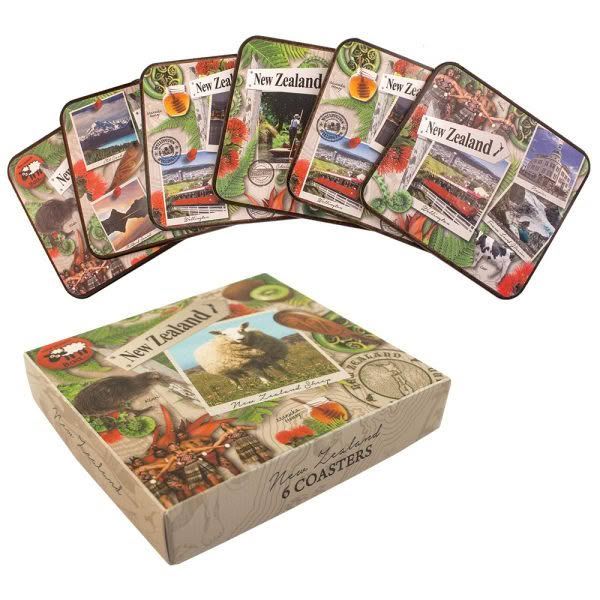 Destination New Zealand Coaster Set