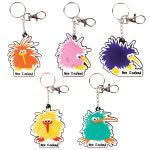 Crazy Kiwi Orange Keyring