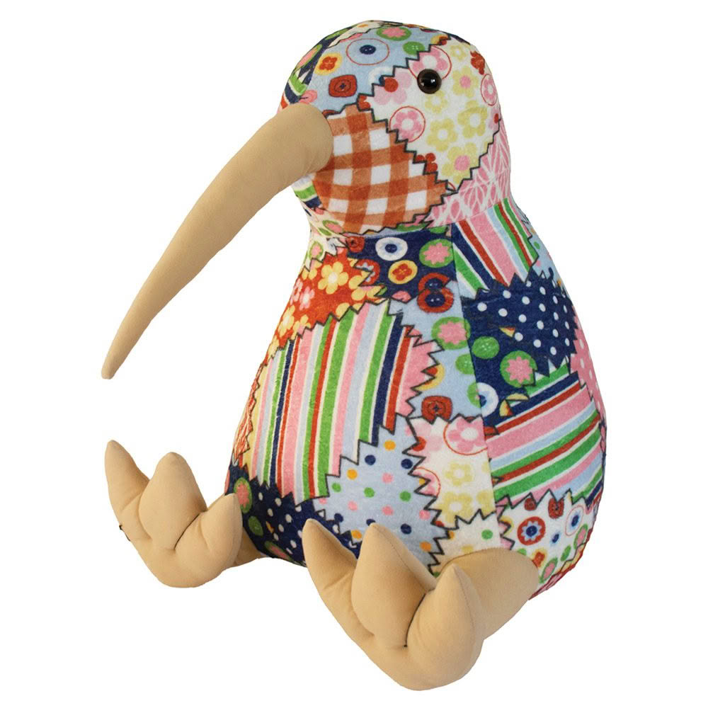 KW999L_Web Quilted Kiwi Soft Toy Large - Image 1