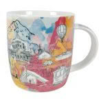 Watercolour Montage Coffee Mug