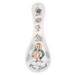 Quilted Kiwi Ceramic Spoon Holder