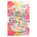 Watercolour Montage Tea Towel