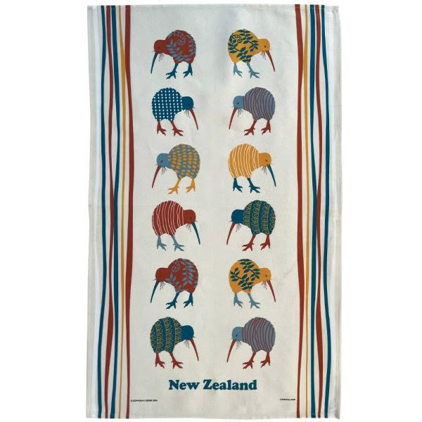 Carnival Kiwi Tea Towel