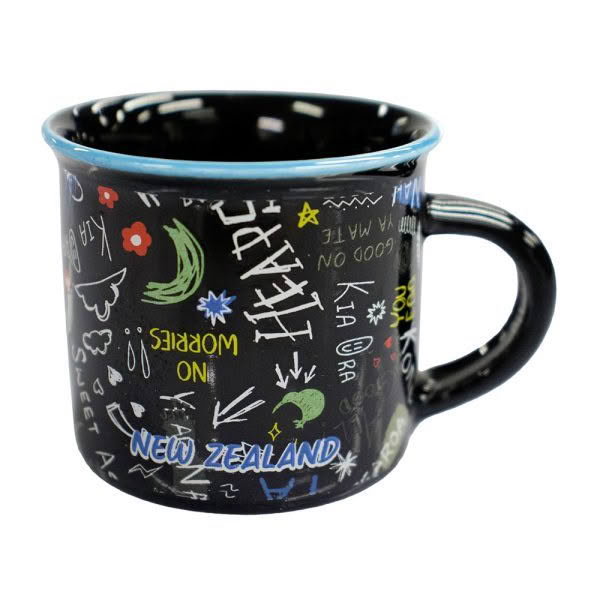 NZ Sketchy Espresso Mug