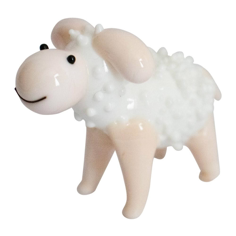 GO115_Web Glass NZ Sheep White Small - Image 1