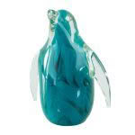 NZ Blue Penguin Glass Ornament Large
