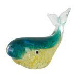 NZ Whale Glass Ornament Large
