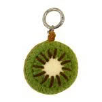 Crochet Kiwifruit Keyring