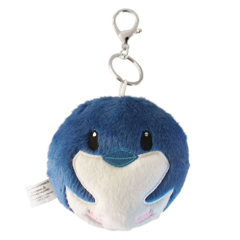 KW1031_Penguin_Web Penguin and Seal Plush Keyring - Image 1
