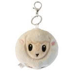 Sheep and Farm Dog Plush Keyring