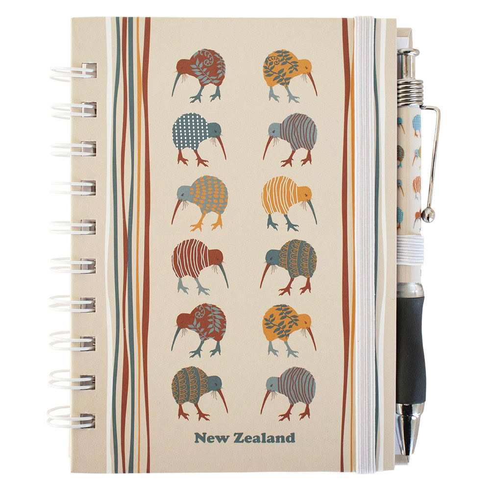 NB1025_Web Carnival Kiwi Notebook and Pen Set - Image 1