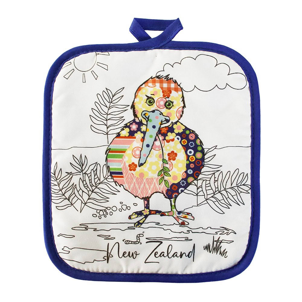 PH999_Web Quilted Kiwi Pot Holder - Image 1