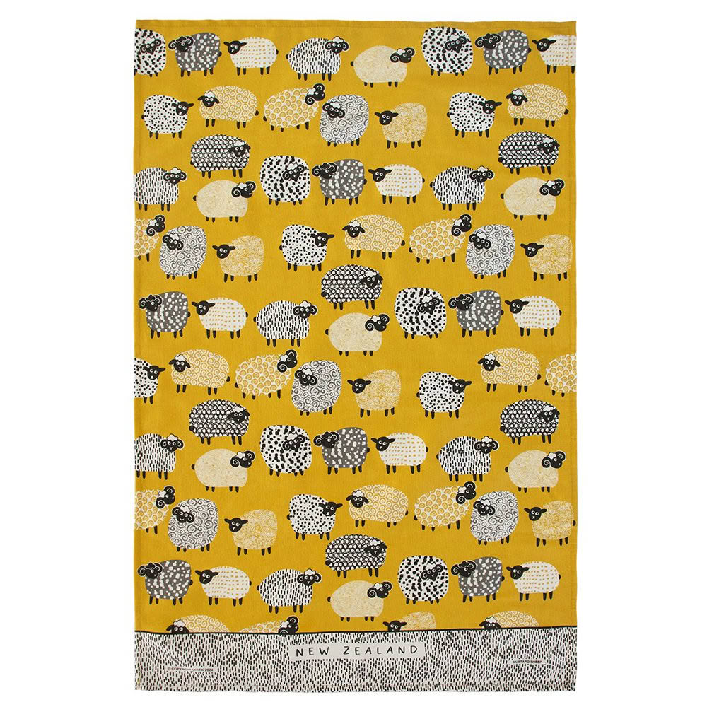 TT1026_Web Counting Sheep Tea Towel - Image 1
