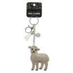 Sheep Rhinestone Bag Charm