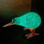 Glass NZ Kiwi Glow In The Dark New Small - Image 2
