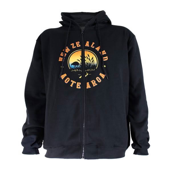 Sunset Kiwi Full Zip Hoodie