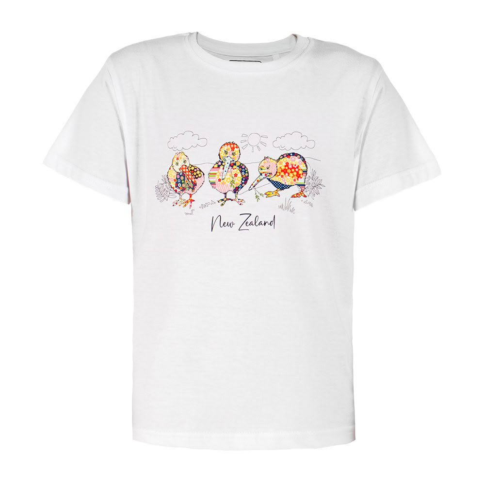 6125L_Web Quilted Kiwi Kids Tee - Image 1