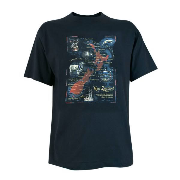 Old World Map Adults Tee