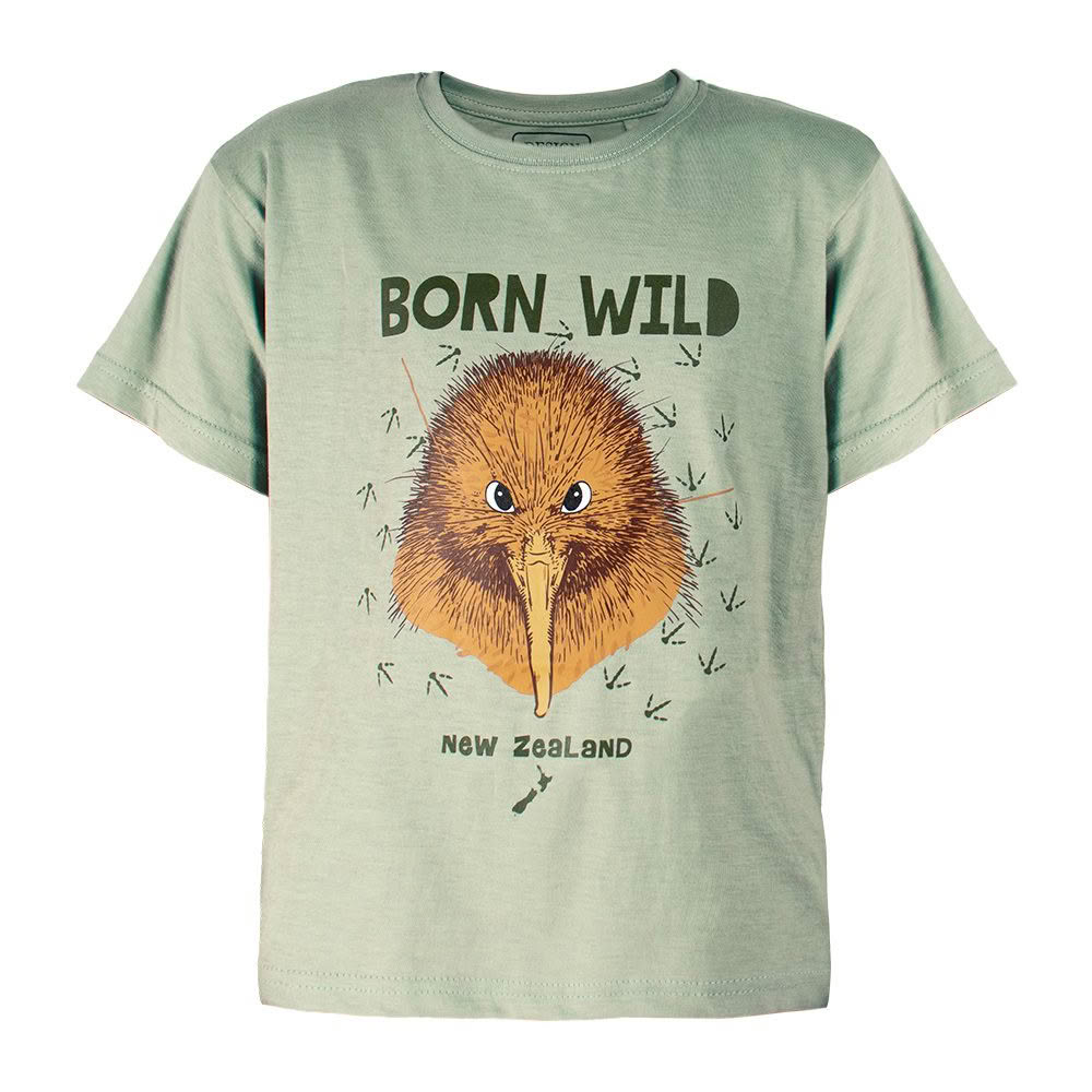 6127L_Web Born Wild Kids Tee - Image 1