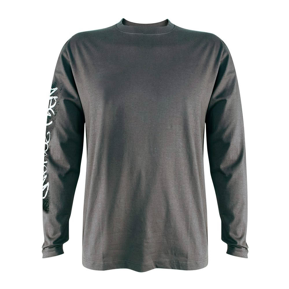 9946LS_Charcoal_Web NZ Graffiti Adults Long Sleeve Tee - Image 1